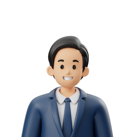 Avatar de trabajador de negocios  3D Icon