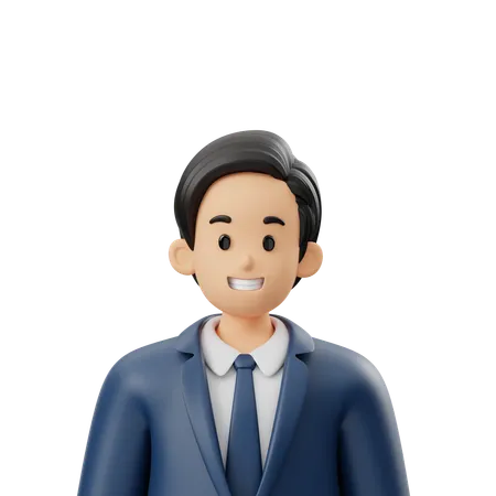 Avatar de trabajador de negocios  3D Icon