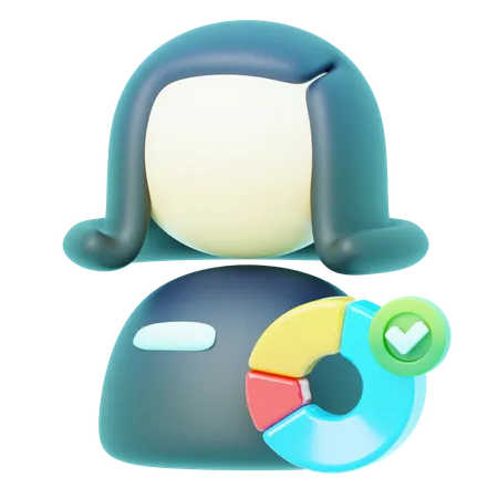 Avatar Trusted Analys  3D Icon