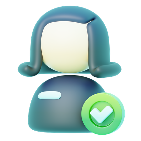 Avatar Verified  3D Icon