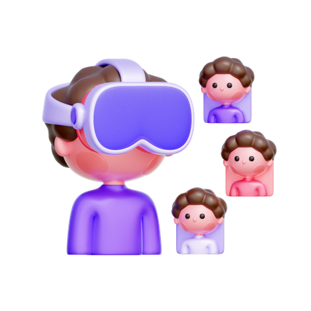 Avatars de réalité virtuelle  3D Icon