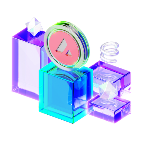 Avax  3D Icon