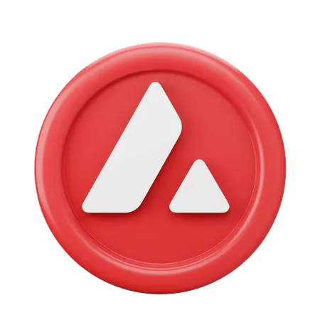 Avalanche Avax-Münze  3D Icon