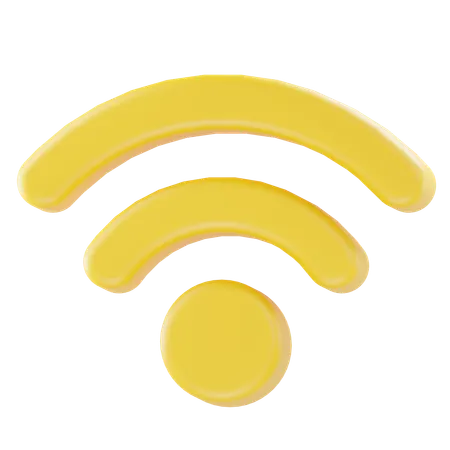 平均的なWi-Fi接続  3D Icon