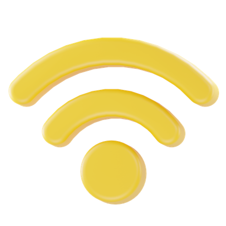 Average Wi-fi Connection  3D Icon