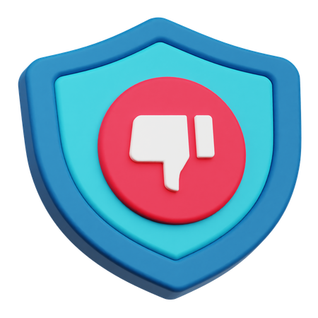 N'aime pas la protection  3D Icon