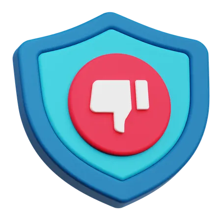 N'aime pas la protection  3D Icon