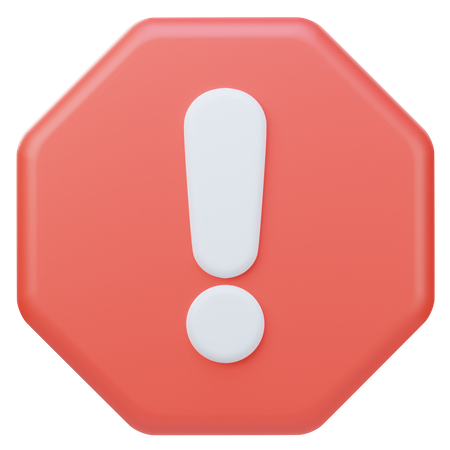 Avertissement  3D Icon