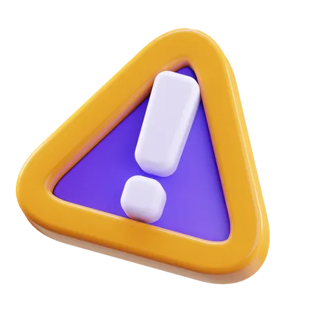 Avertissement  3D Icon