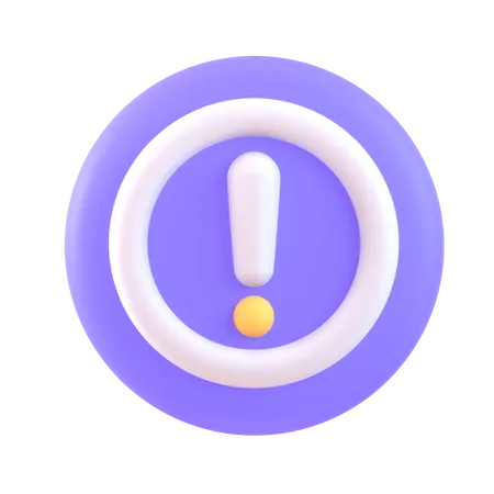 Avertissement  3D Icon