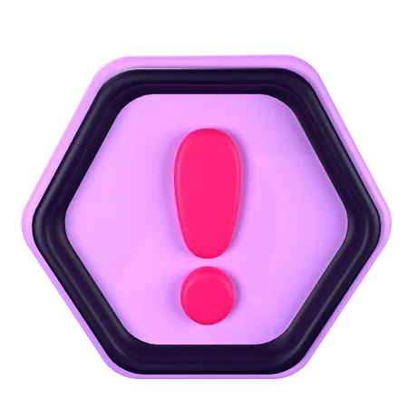 Avertissement  3D Icon