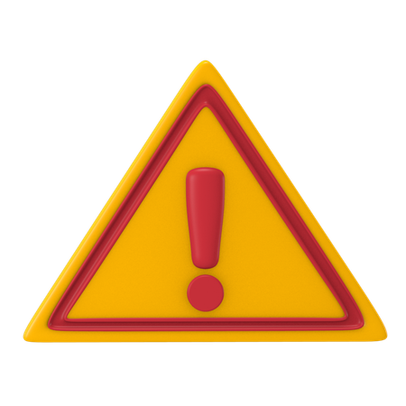 Avertissement de danger  3D Icon