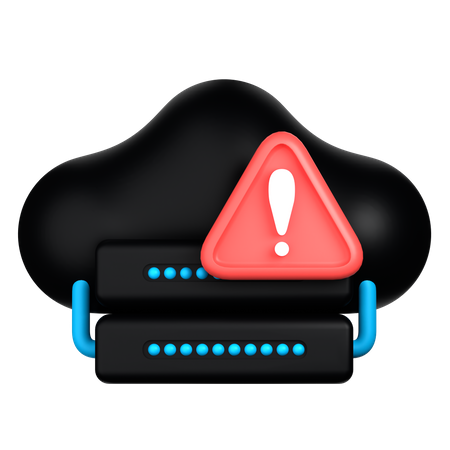 Avertissement de nuage  3D Icon