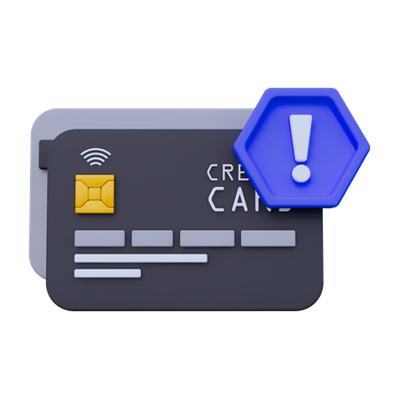 Avertissement de paiement  3D Icon