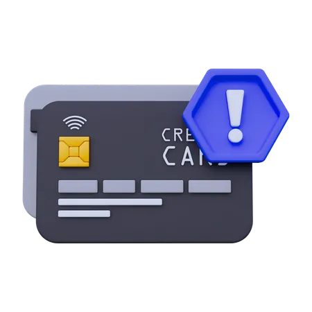 Avertissement de paiement  3D Icon