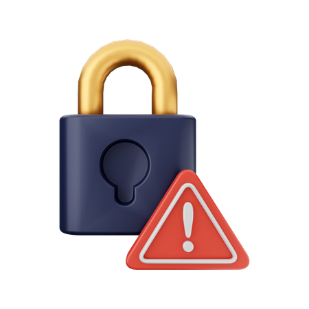 Avertissement de sécurité  3D Icon
