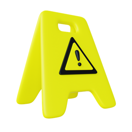 Avertissement de sol mouillé  3D Icon