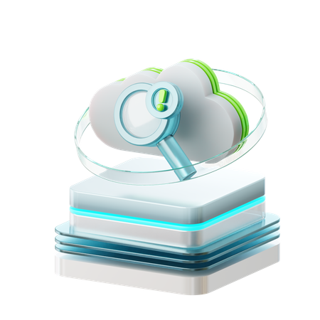 Avertissement de zoom sur les nuages  3D Icon