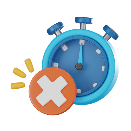 Avertissement de délai expiré  3D Icon