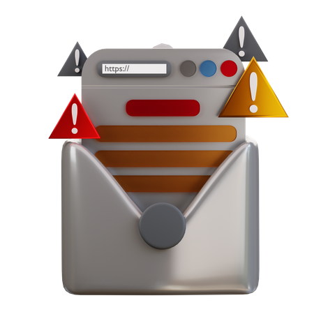 Courrier d'avertissement  3D Icon