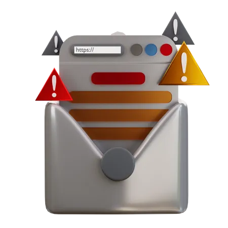 Courrier d'avertissement  3D Icon