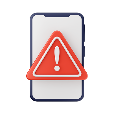 Avertissement mobile  3D Icon
