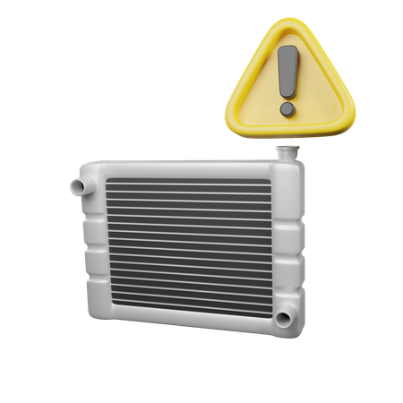 Avertissement de radiateur de voiture  3D Icon