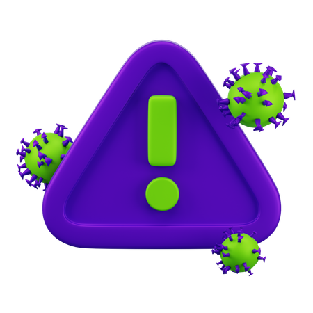 Avertissement de virus  3D Icon