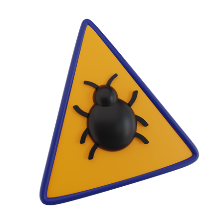 Avertissement de virus  3D Icon