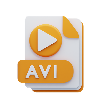 AVI-Datei  3D Icon