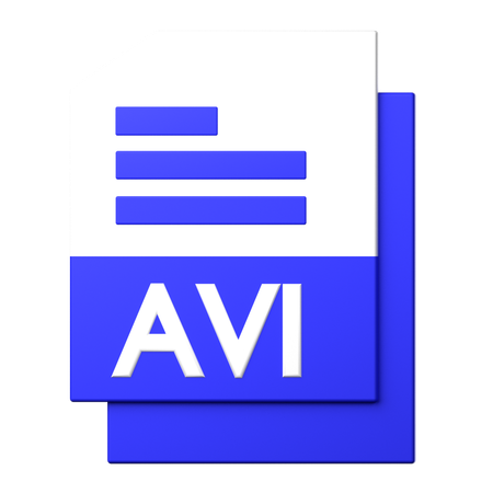 AVI-Datei  3D Icon