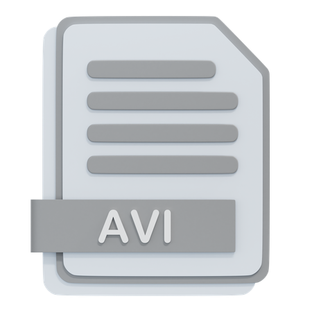 AVI-Datei  3D Icon