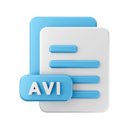 AVI-Datei  3D Illustration