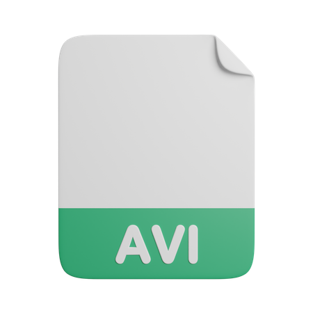 AVI-Datei  3D Icon