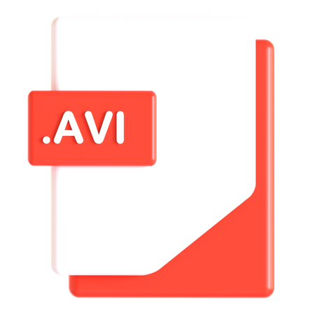 Avi Extension  3D Icon