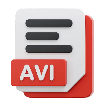AVI FILE  3D Icon