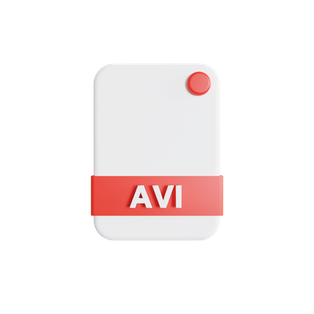 Avi File  3D Icon