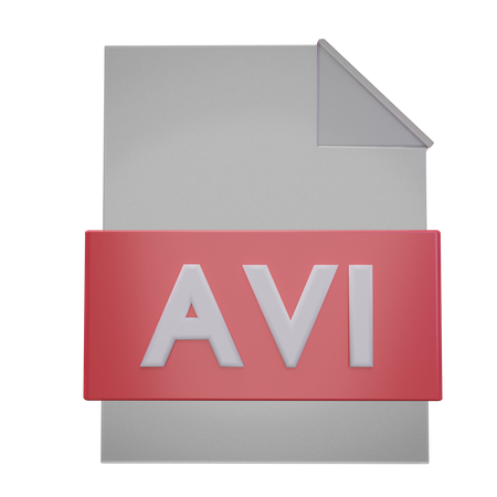 Avi File  3D Icon