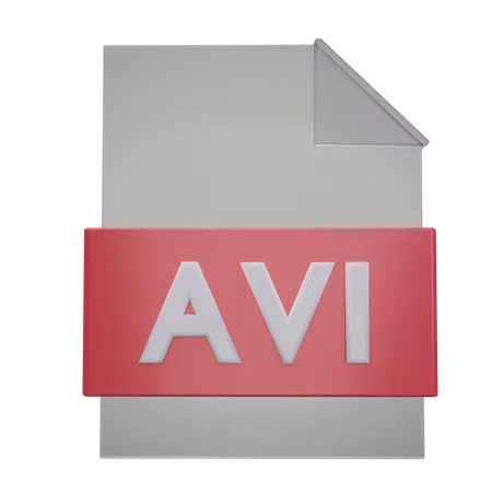 Avi File  3D Icon