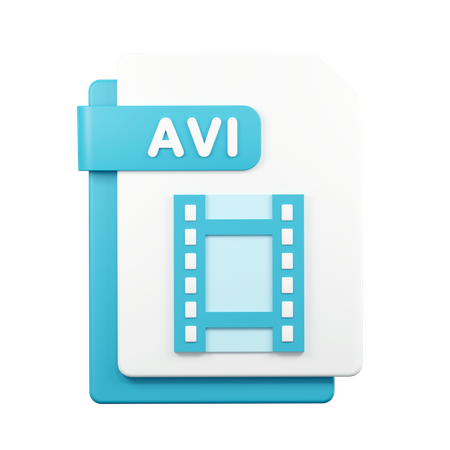 Avi File  3D Icon