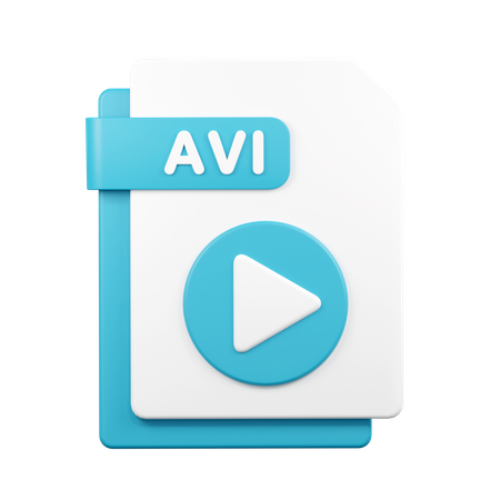 Avi File  3D Icon