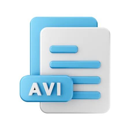AVI File  3D Illustration