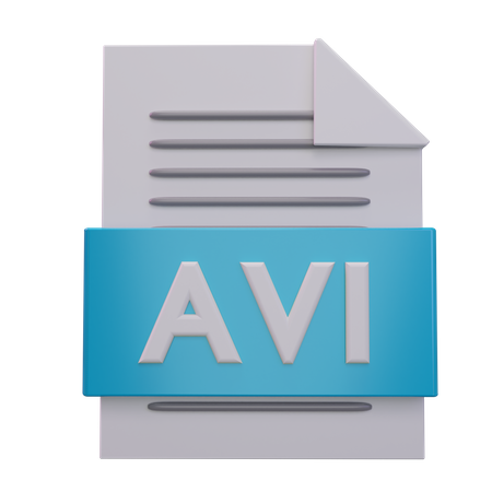 AVI File 3D Icon