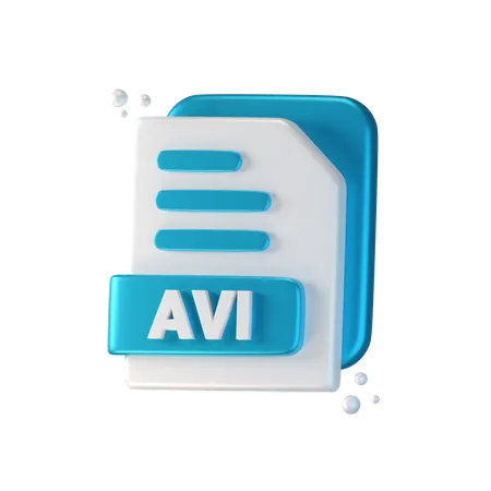 Avi File 3D Icon