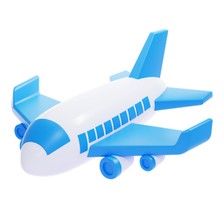 Avião  3D Icon