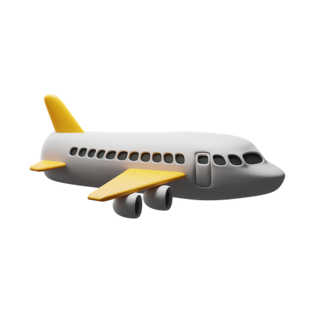 Avião  3D Icon