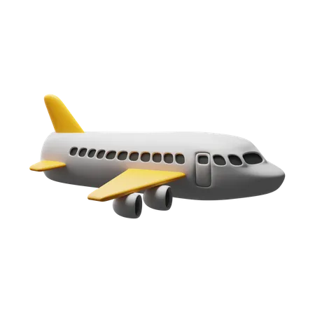 Avião  3D Icon