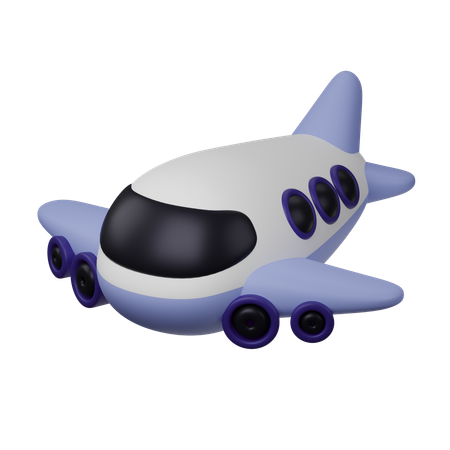 Avião  3D Icon