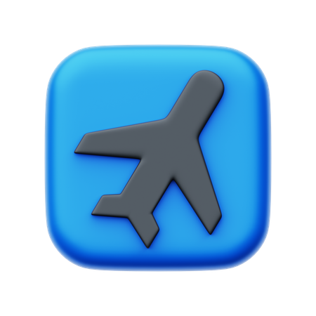 Avião  3D Icon