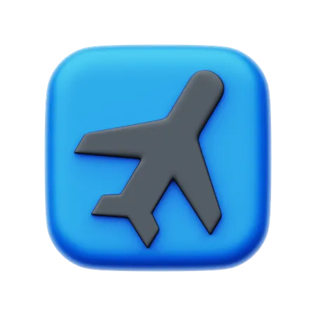 Avião  3D Icon